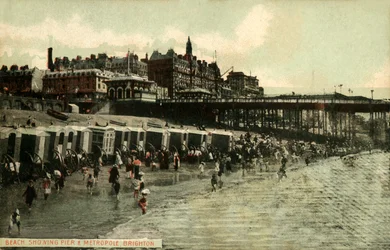 Beach Viser Pier & Metropole, Brighton, slutningen af det 19.-begyndelsen af det 20. århundrede.