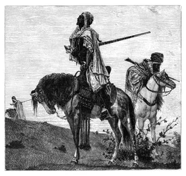 Beduiner ved bøn, c1890