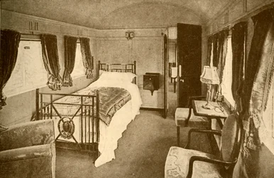 Soveværelse, Kings Saloon, London og North Eastern Railway, 1930.