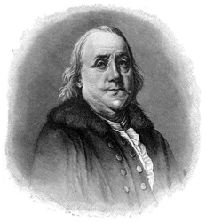 Benjamin Franklin, amerikansk videnskabsmand, opfinder og statsmand fra det 18. århundrede, 1901