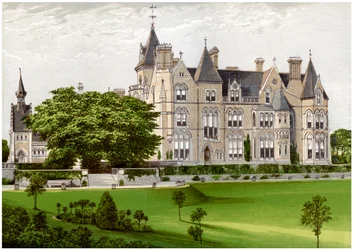 Bestwood Lodge, Nottinghamshire, hjemsted for hertugen af St. Albans, c1880