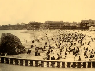 Biarritz - Ved Grande Plage, c1930.