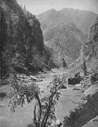 Black Canyon ved Gunnison, Colorado, ca. 1897.