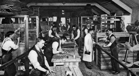 Blindmåttefremstillere i St Dunstans, London, 1926-1927