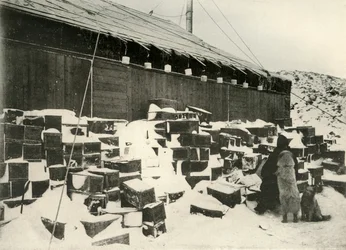 Isblokke...for at fastslå fordampningshastigheden, 1908, 1909