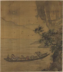 Sejlads i måneskin, 1600-tallet.