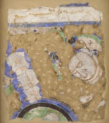 Bodhisattvaer og munke, fra hule 224, 4.-6. århundrede.