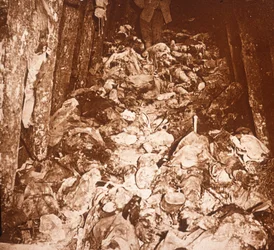 Lig i tunneler under Mount Cornillet, Champagne, Nordfrankrig, c1917
