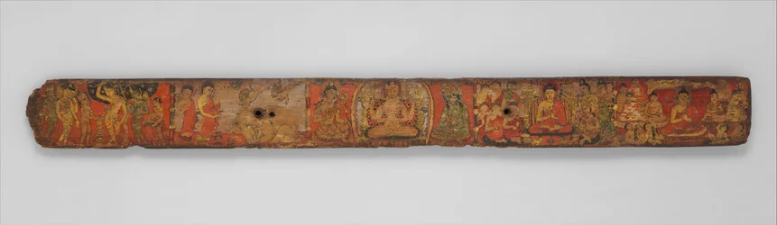 Bogomslag fra et manuskript af Ashtasahasrika Prajnaparamita Sutra, 10.-11. århundrede.