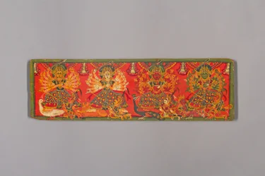 Bogomslag med fire Durgas, 1700-tallet.