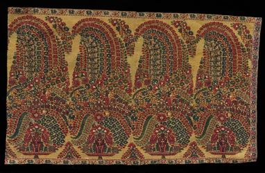 Border Fragment of a Shawl, begyndelsen af 1800-tallet.