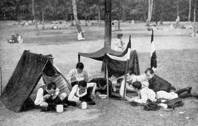 Drengecamping, Berlin, Tyskland, 1922