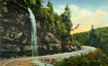Bridal Veil Falls, Western North Carolina, 1942.