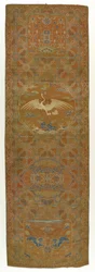 Brokadepanel, Qing-dynastiet, 1700-tallet.