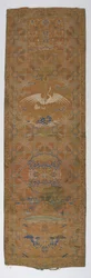 Brokadepanel, Qing-dynastiet, 1700-tallet.