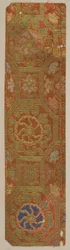 Brokade, silke. Et eksempel, Edo-perioden, 1615-1868.