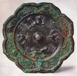 Bronzespejl: Tang-dynastiet, 618-907