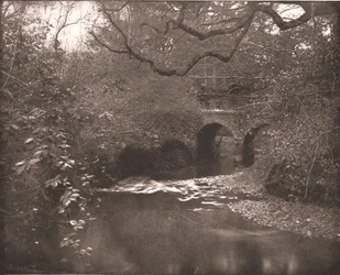 Bæk og bro i New Forest, Hampshire, 1894.