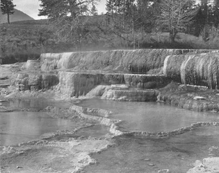 Brune svovlkilder, Yellowstone National Park, USA, ca. 1900