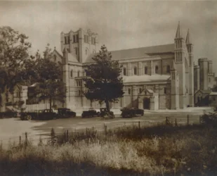 Buckfast Abbey Church, North View, slutningen af det 19.-begyndelsen af det 20. århundrede