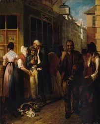 Kontoret for Det Kongelige Lotteri under Restaurationen, 1820.