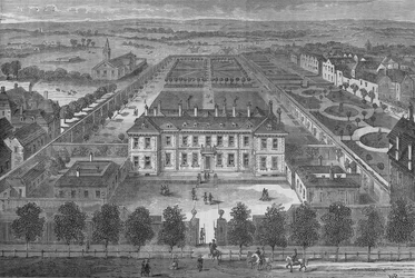 Burlington House, Westminster, London, omkring 1700, c1875 1878