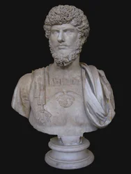 Buste af Lucius Verus, 2. århundrede. TIL