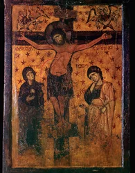Byzantinsk ikon for korsfæstelsen