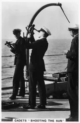 Kadetter skyder solen, Royal Navy College, 1937