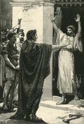 Cæsar besidder sig selv af skatten i Saturns tempel, 1890.