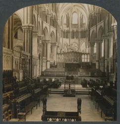 Canterbury Cathedral - Indvendig udsigt, Canterbury, England, c1910.