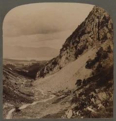 Castle Crag og den smukke Borrowdale Valley, Lake District, England, 1903.