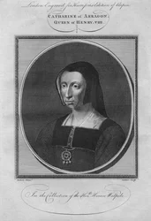 Katarina af Aragon, dronning af Henrik VIII, 1784.