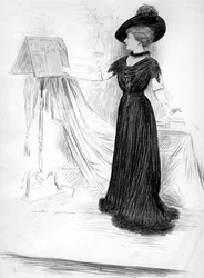 Cecile Sorel, fransk skuespillerinde, 1909