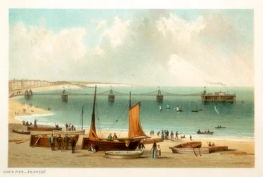 Kædemole, Brighton, Sussex, c1889