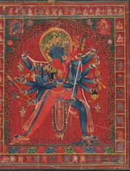 Chakrasamvara og ægtefælle Vajravarahi, 1450-1500.