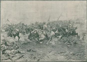 Anklagen for de tolvte husarer i slaget ved Marengo, 1800, 1896.