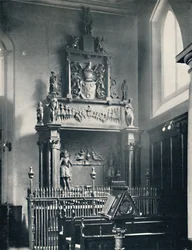 Charterhus. Thomas Suttons-monumentet i kapellet, 1925