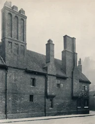 Charterhus. Vaskehusret, udvendigt, vestfronten, 1925