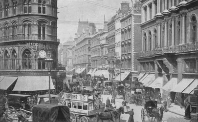 Billig side fra Mansion House, City of London, c1900 1901