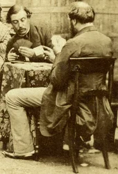Skak og kort, c1850