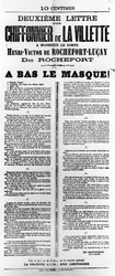 Chiffonnier de La Villette, fra franske politiske plakater af Pariserkommunen, maj 1871