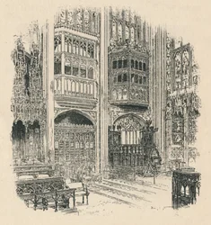 Korboder og kongeligt skab, St. Georges Chapel, 1895