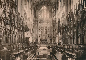 Choir of Winchester Cathedral, Hampshire, begyndelsen af det 20. århundrede