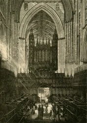 Kor af York Minster, 1898.