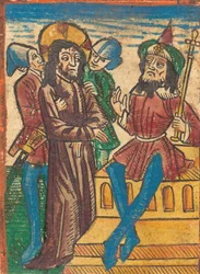 Kristus før Pilatus, ca. 1490.