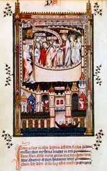 Kristus giver nadver til St Denis, 1317