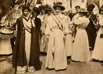 Christabel Pankhurst og Emmeline Pethick-Lawrence, Hyde Park, London, 21. juni 1908, 1933.