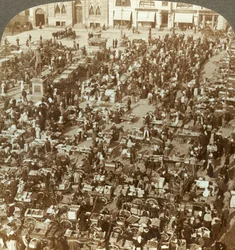 Christianias største marked, Norge, c1905.