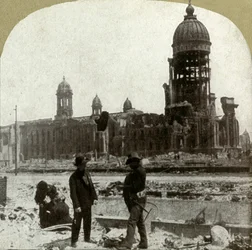 Rådhuset fra McAllister St. med udsigt til nordøst, 1906.